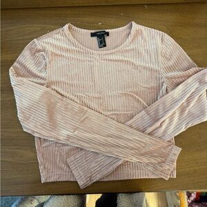 Forever 21 Women's Pink Ribbed Top